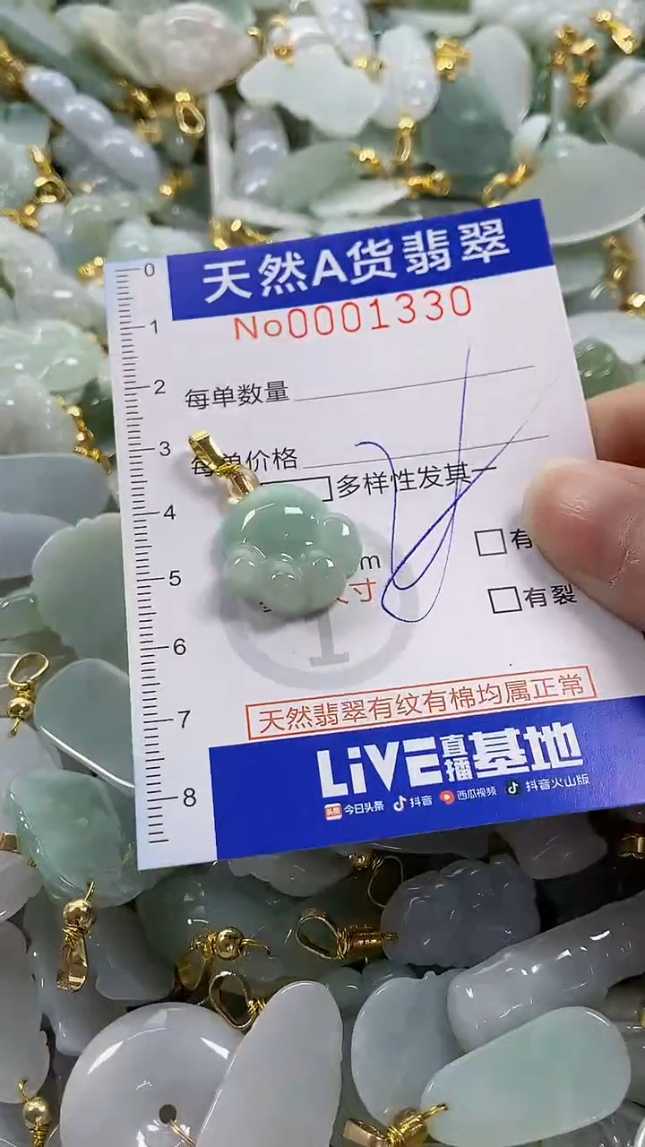 颈饰未镶嵌翡翠纯天然货翡翠