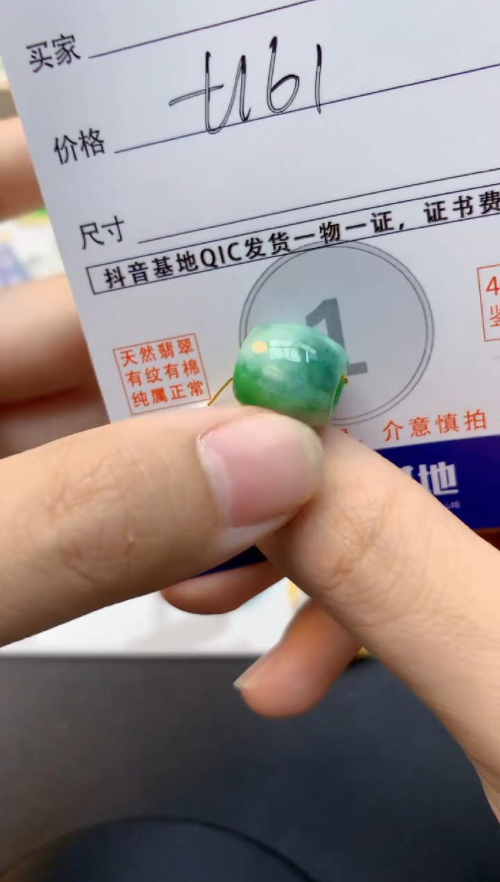 颈饰未镶嵌翡翠天然缅甸A货翡翠百元以上9元证书费自理