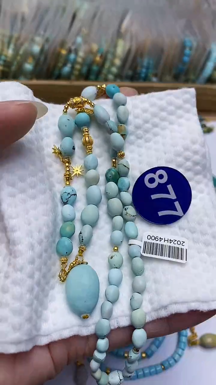 【闪购商品】绿松石项链银S925镶嵌877