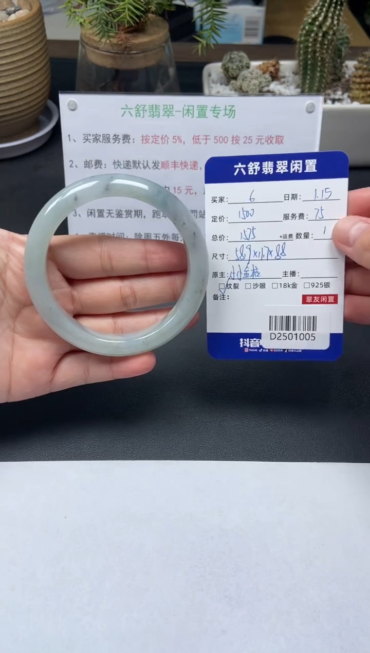 【闪购商品】翡翠手镯未镶嵌D2501005
