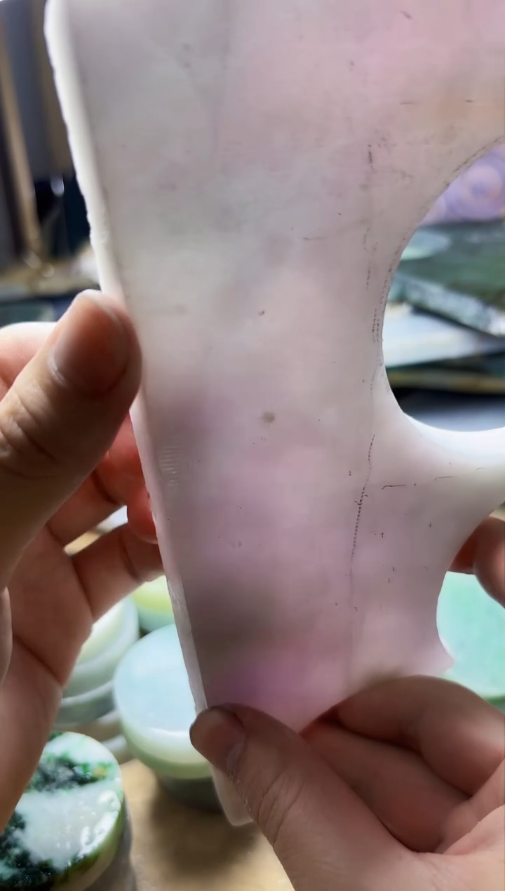 【闪购商品】翡翠颈饰未镶嵌A货白谭2417