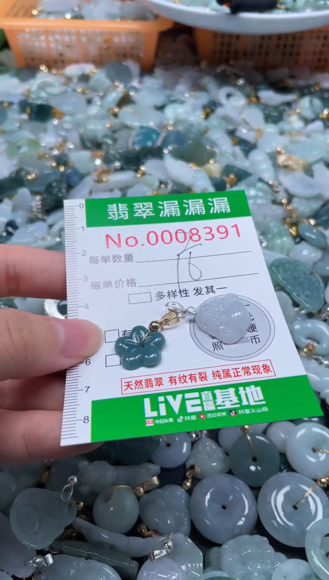 颈饰未镶嵌翡翠8391