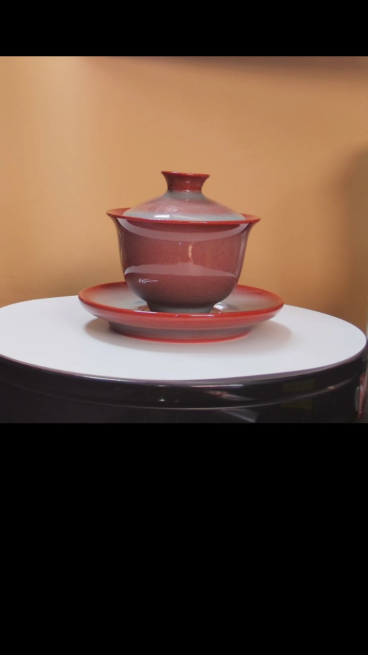 【闪购商品】盖碗红炉点雪三才盖碗礼盒装