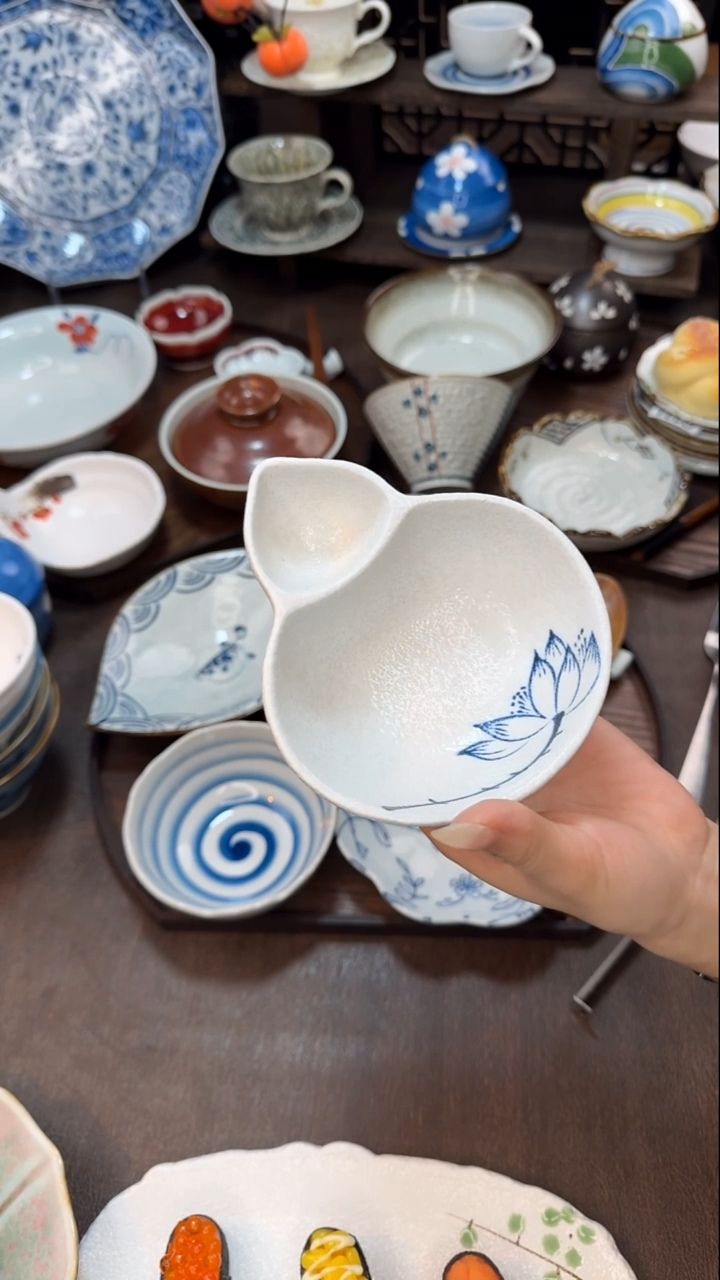 瓷新粉福利（雪莲）葫芦碗