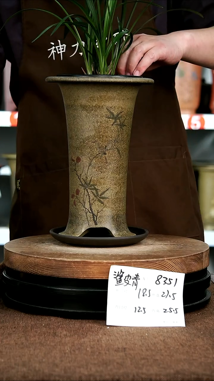 紫砂花盆花卉园艺8351+Z