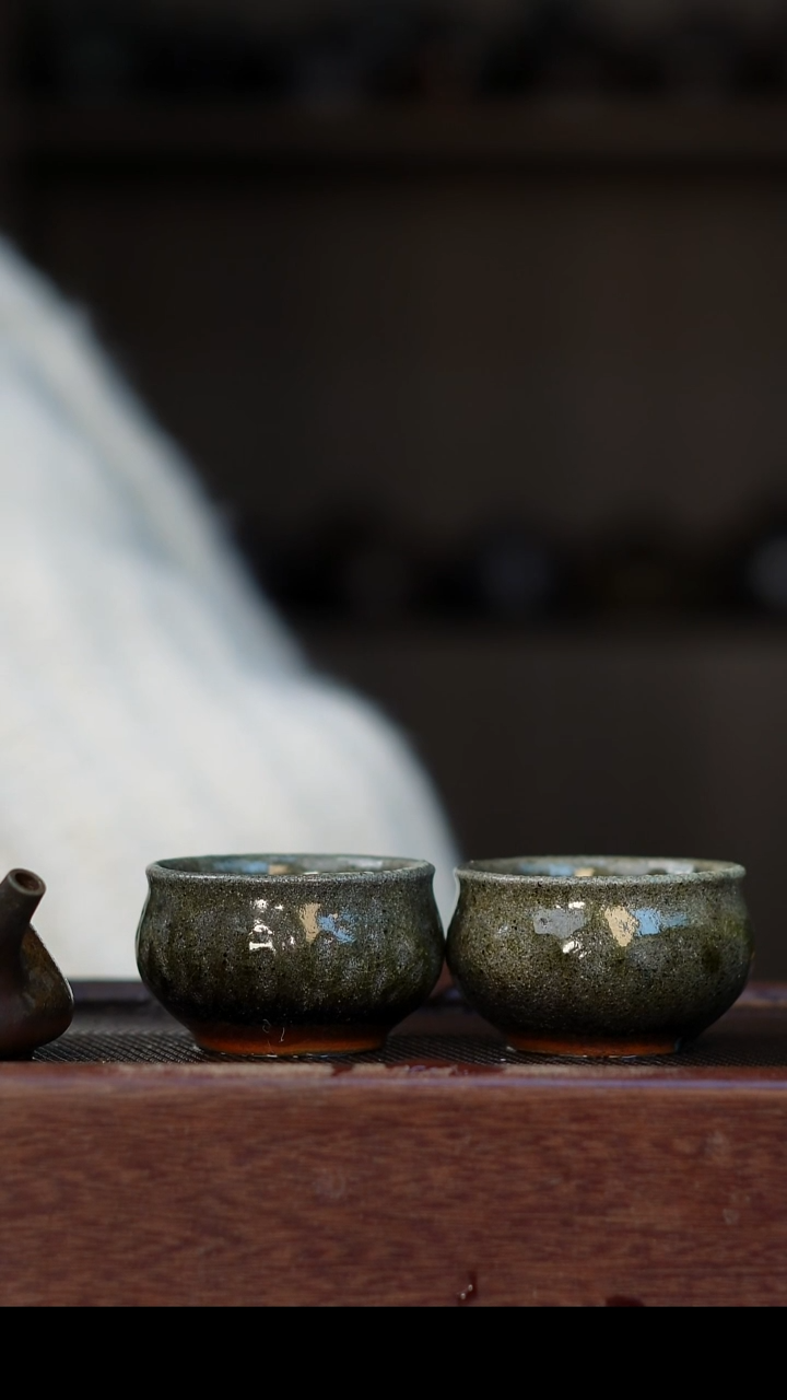 茶壶紫砂未*柴烧紫砂 紫泥杯50cc