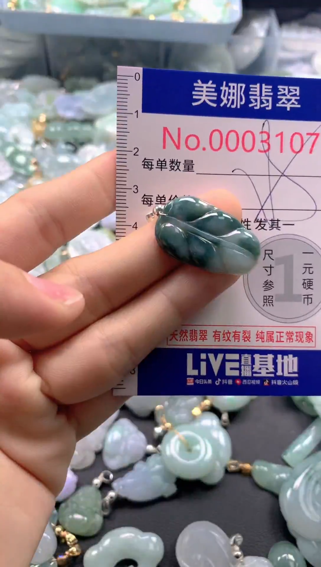 颈饰未镶嵌翡翠3107