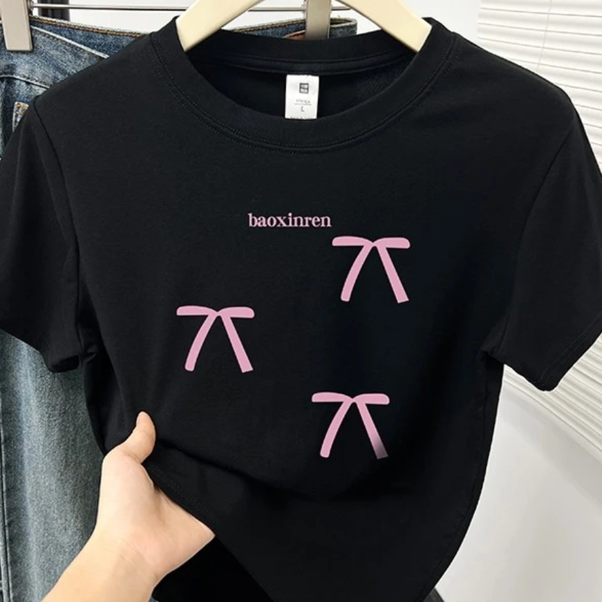 【多柚私服】001-046夏季正肩显瘦短袖T恤女通勤弹力棉T百搭甜辣风