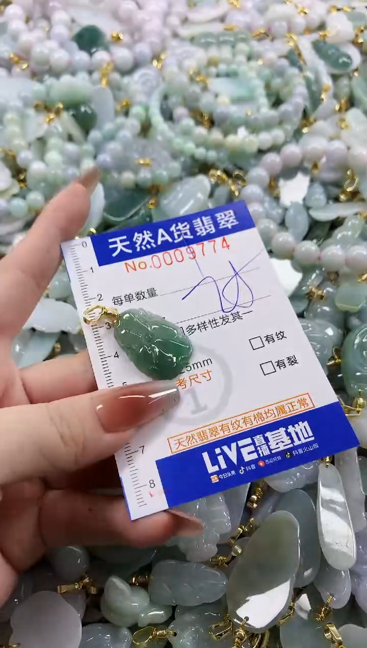 颈饰未镶嵌翡翠天然A货翡翠