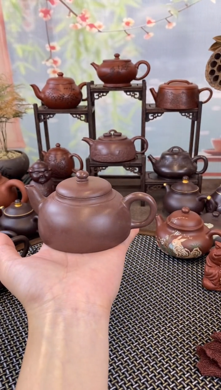 茶壶紫砂底槽清怀隐壶140cc