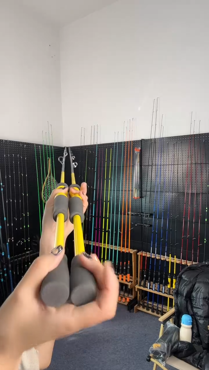 2.1m碳素剑九2.1米M枪柄（瑕疵尾货竿，没有售后，介意勿拍）