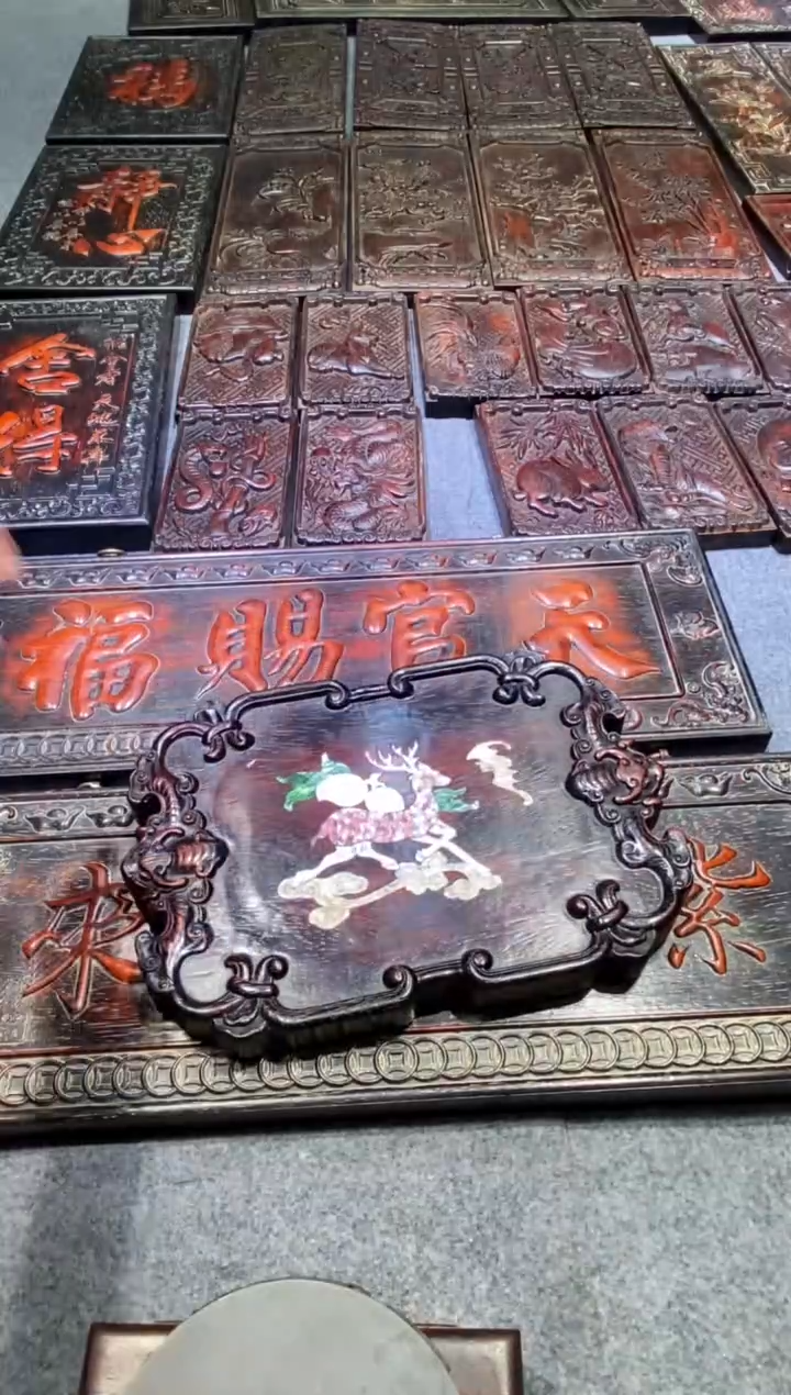 檀香紫檀（小叶紫檀）紫檀拆件雕刻板以直播间实物为准