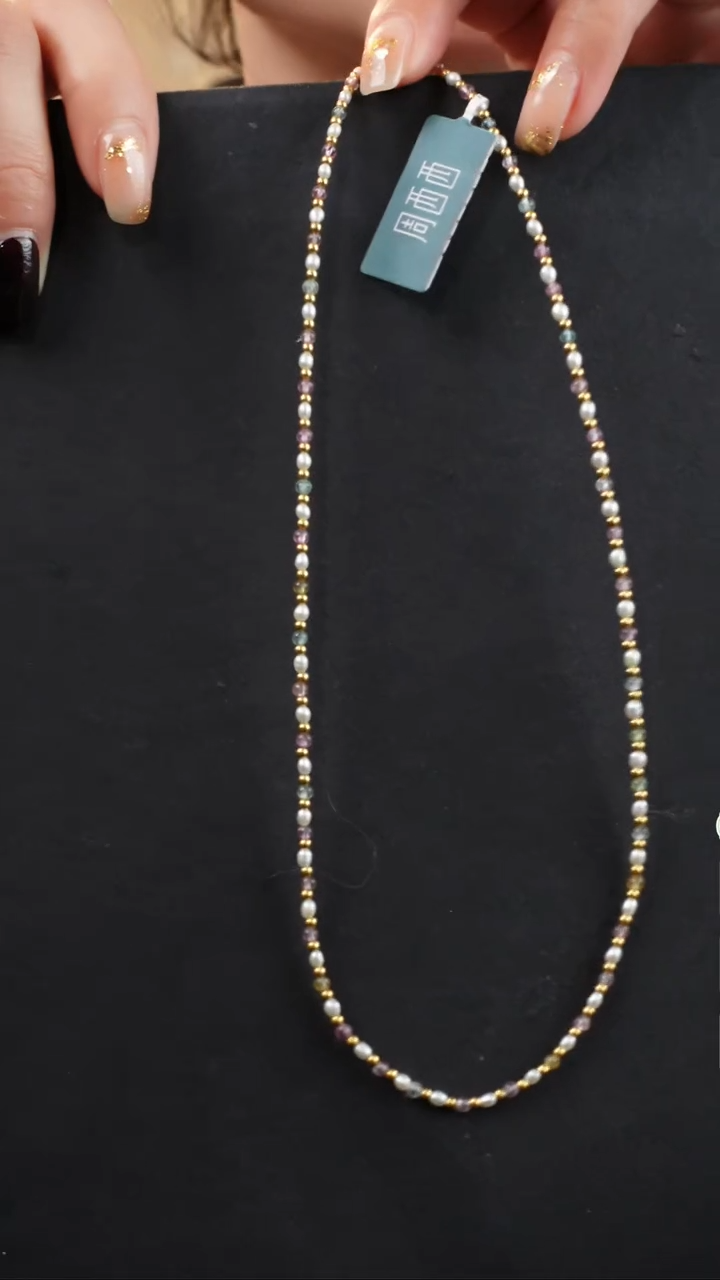 【闪购商品】淡水珍珠颈饰18K金镶嵌@@A1921F013245