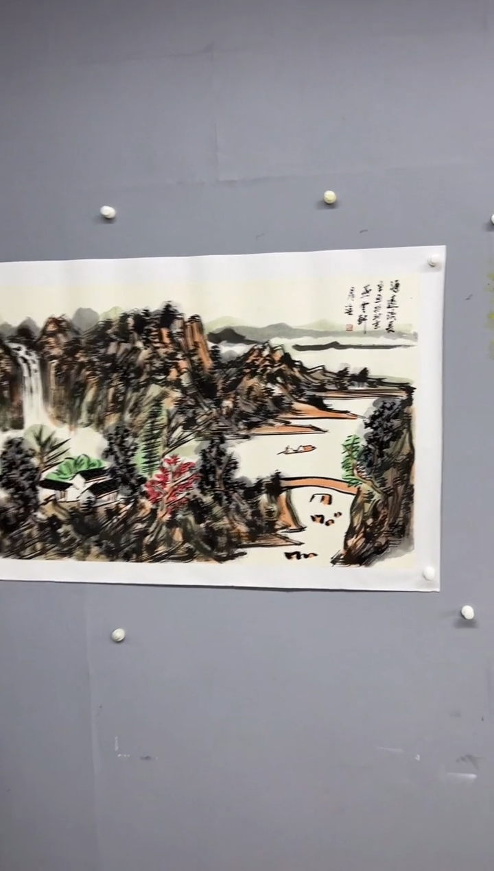 国画晁海山水精品8平尺