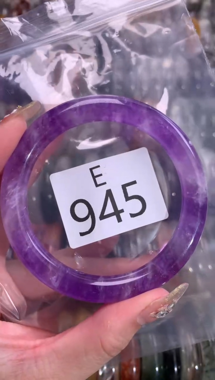 【闪购商品】紫晶水晶手镯未镶嵌945-58