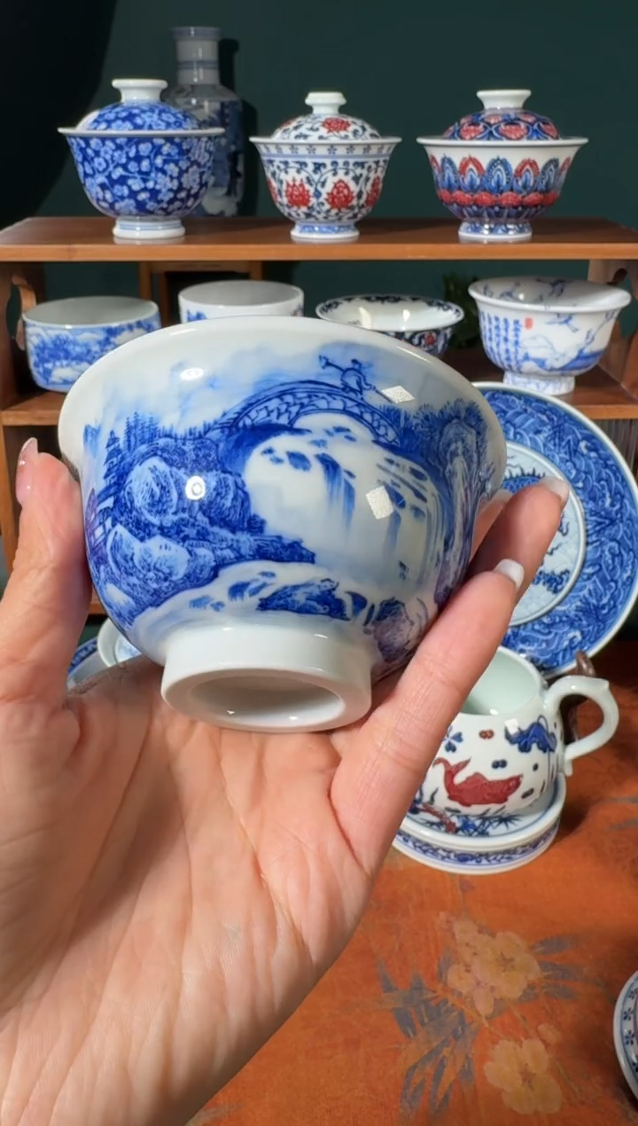 【闪购商品】杯云山片玉大川瀑布压手杯