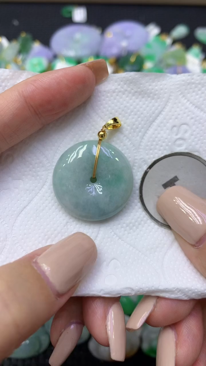 颈饰未镶嵌翡翠天然缅甸翡翠A货