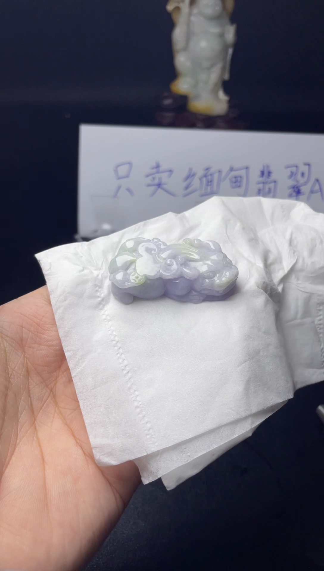 颈饰未镶嵌翡翠繁***离翡翠毛货·