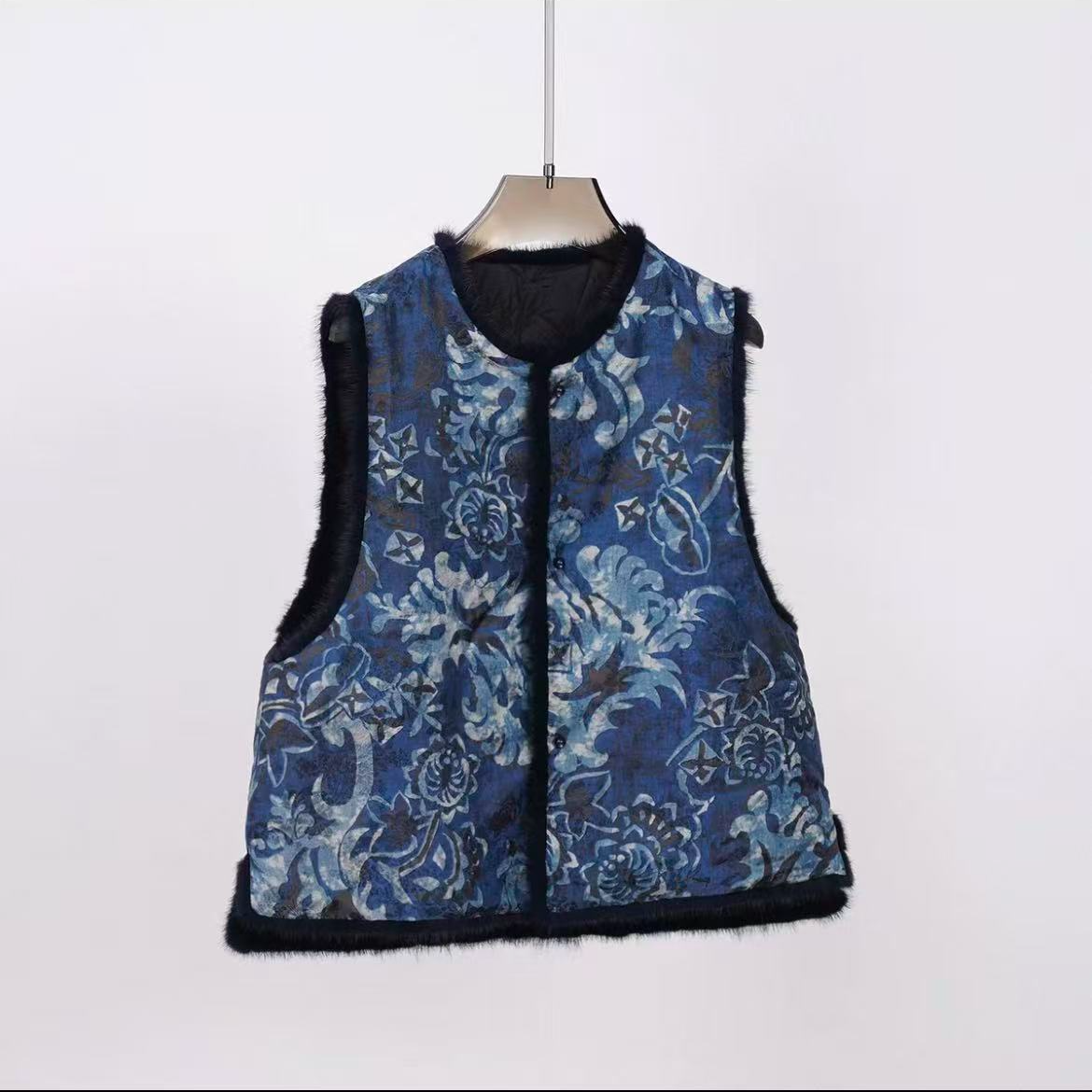 【青鸾】新中式复古百搭女宽松型马夹上衣马甲861