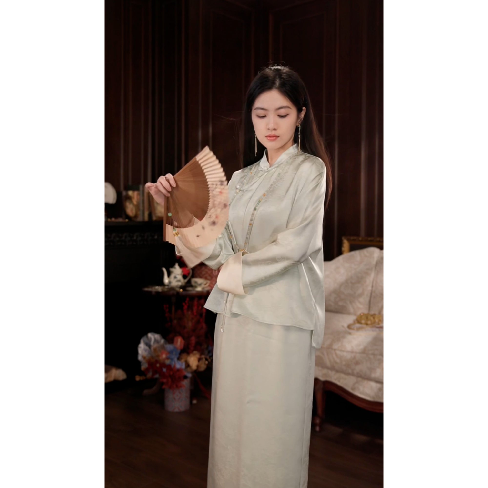 吕小男【青瑶-上衣】新中式春游出行高质小众千金清冷感贵系上衣