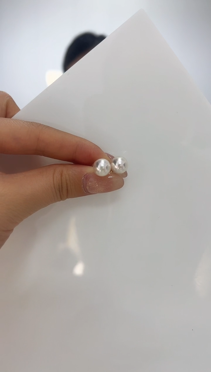 【闪购商品】海水珍珠DA18K金镶嵌耳钉 8 A1290