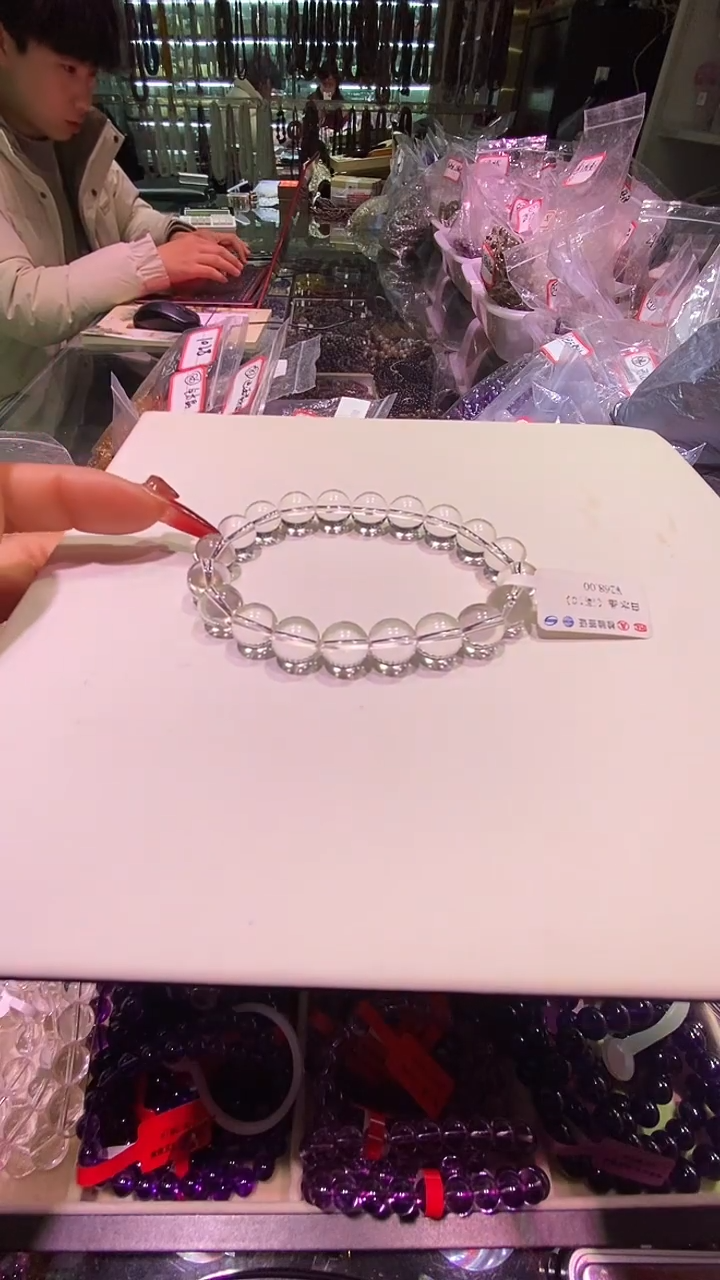 【闪购商品】水晶手串未镶嵌白水晶水晶手串10+