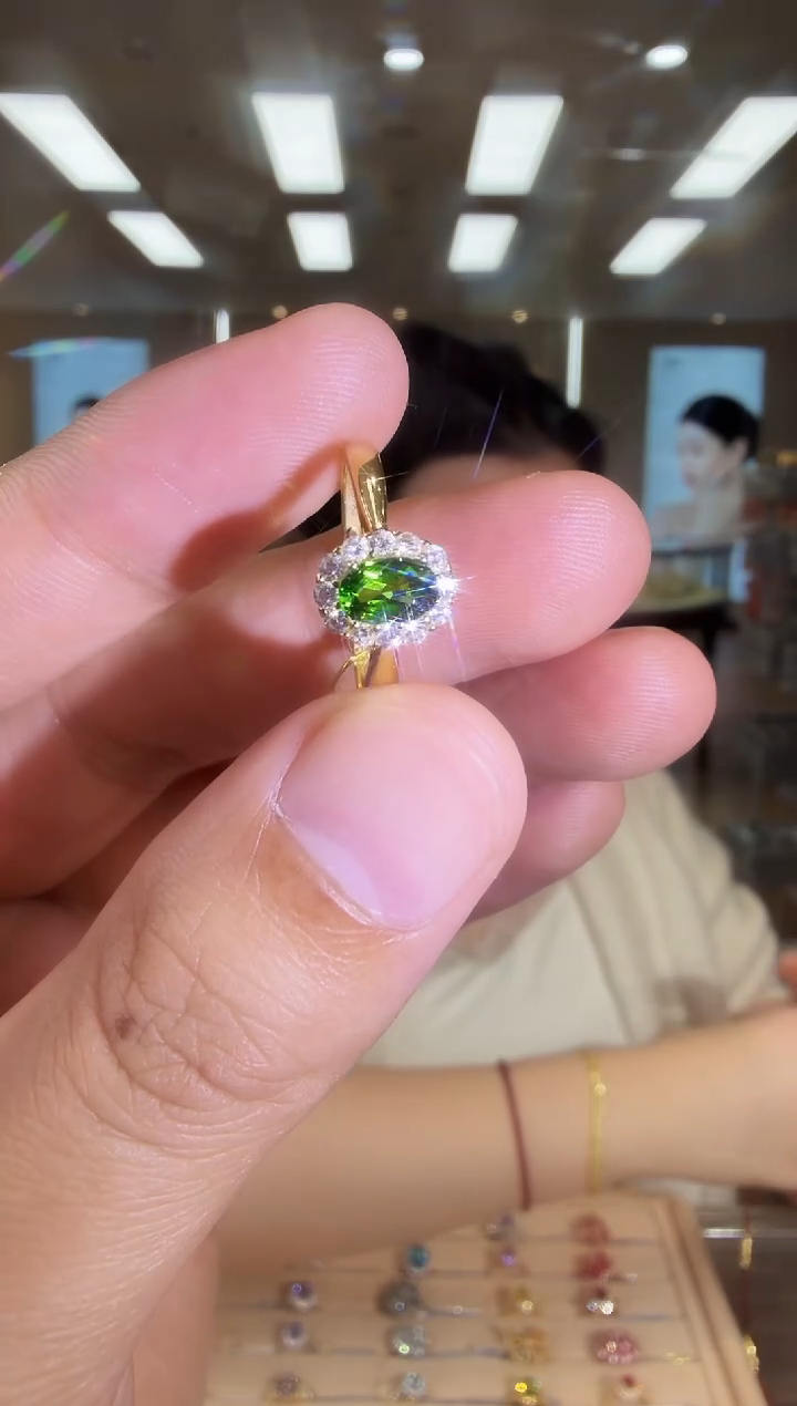 银S925镶嵌透辉石戒指09