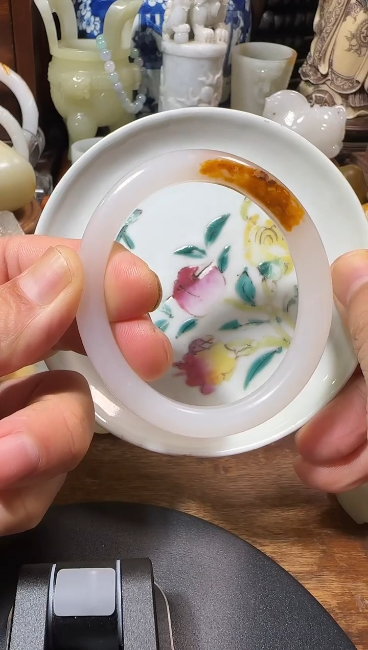 瓷片粉彩瓷茶盘瓷盘