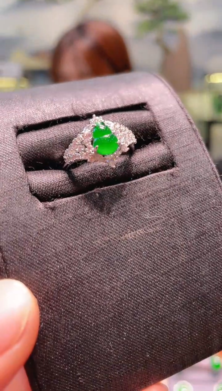 【闪购商品】翡翠戒指未镶嵌A2天然A货翡翠