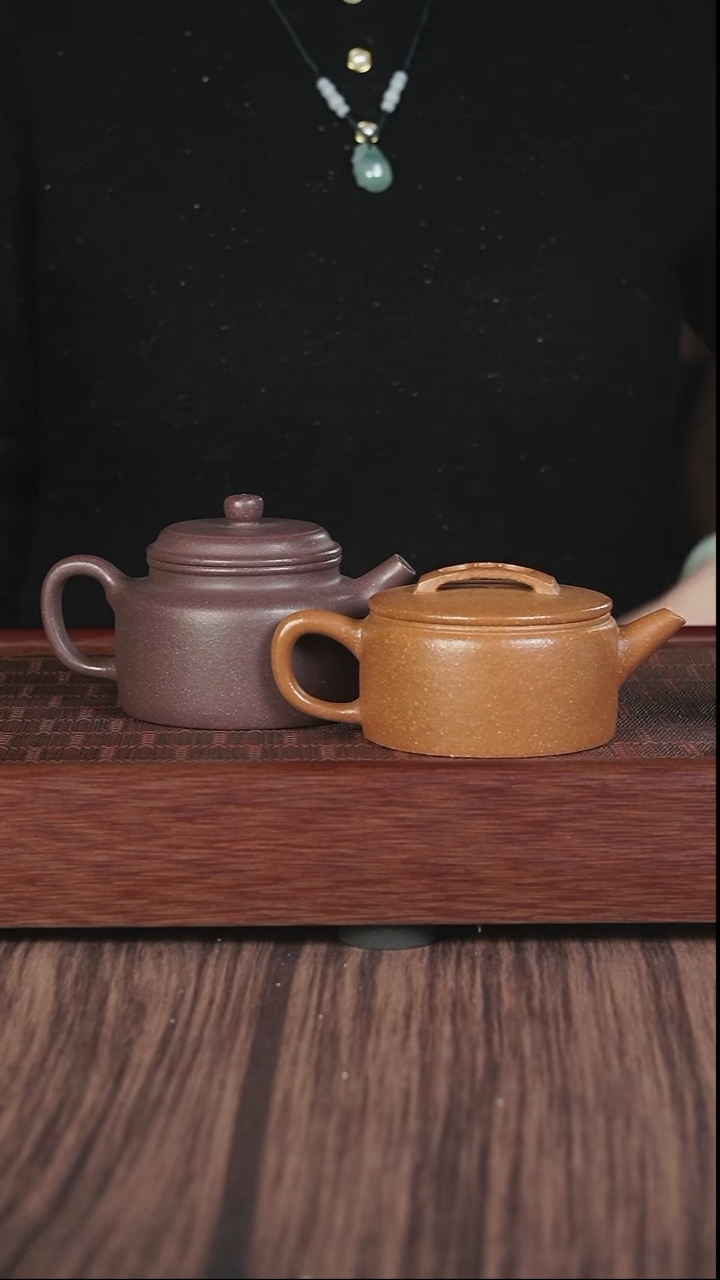 【闪购商品】紫砂茶壶黄降坡汉瓦+lhb粗砂天青德钟