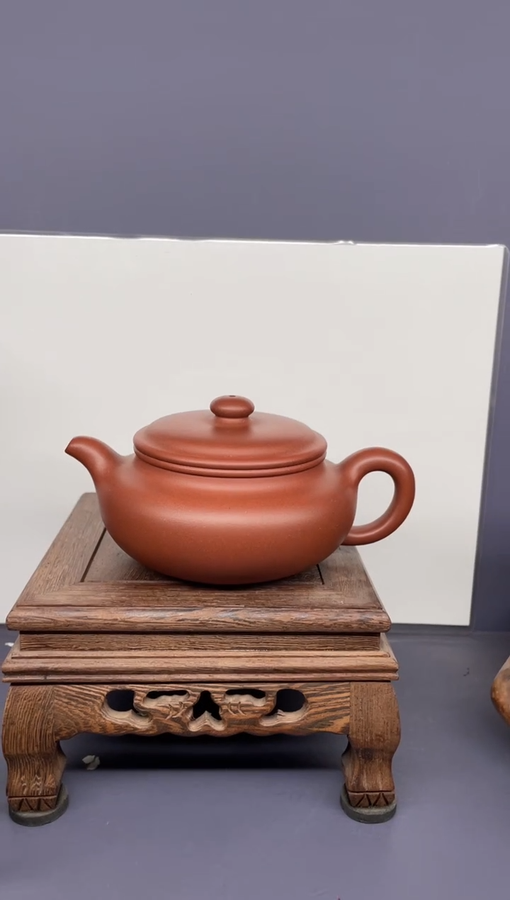 【闪购商品】紫砂茶壶底槽清 扁腹  矿标证书