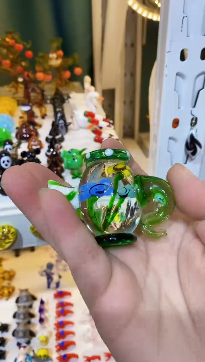 【闪购商品】琉璃手工艺品花把把壶