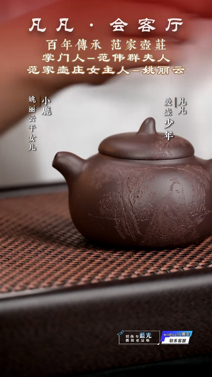 茶壶紫砂姚丽云紫砂壶119 &凡凡会客厅