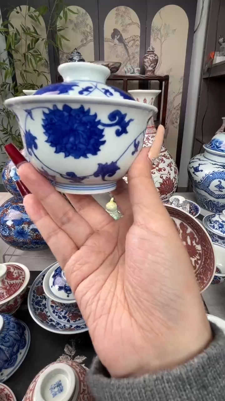 瓷片景德镇毛仔柴窑杯