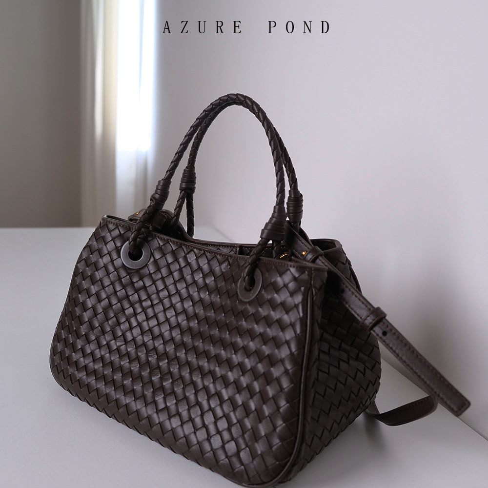 里外全羊皮编织手拎包斜挎包甄选包包时尚单肩轻便