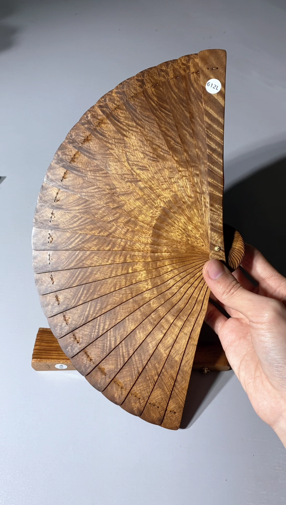金丝楠612号18cm金丝楠木小叶桢楠扇子