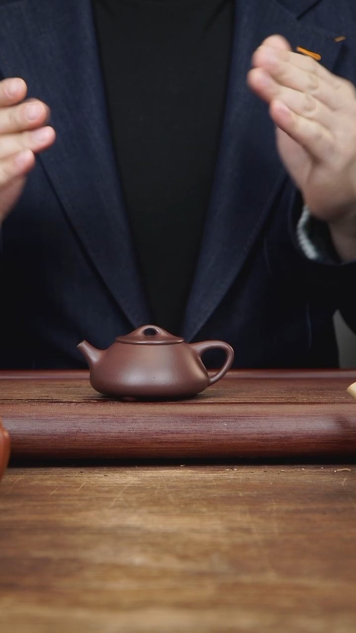 【闪购商品】紫砂茶壶100ml 景舟石瓢 家藏紫茄泥