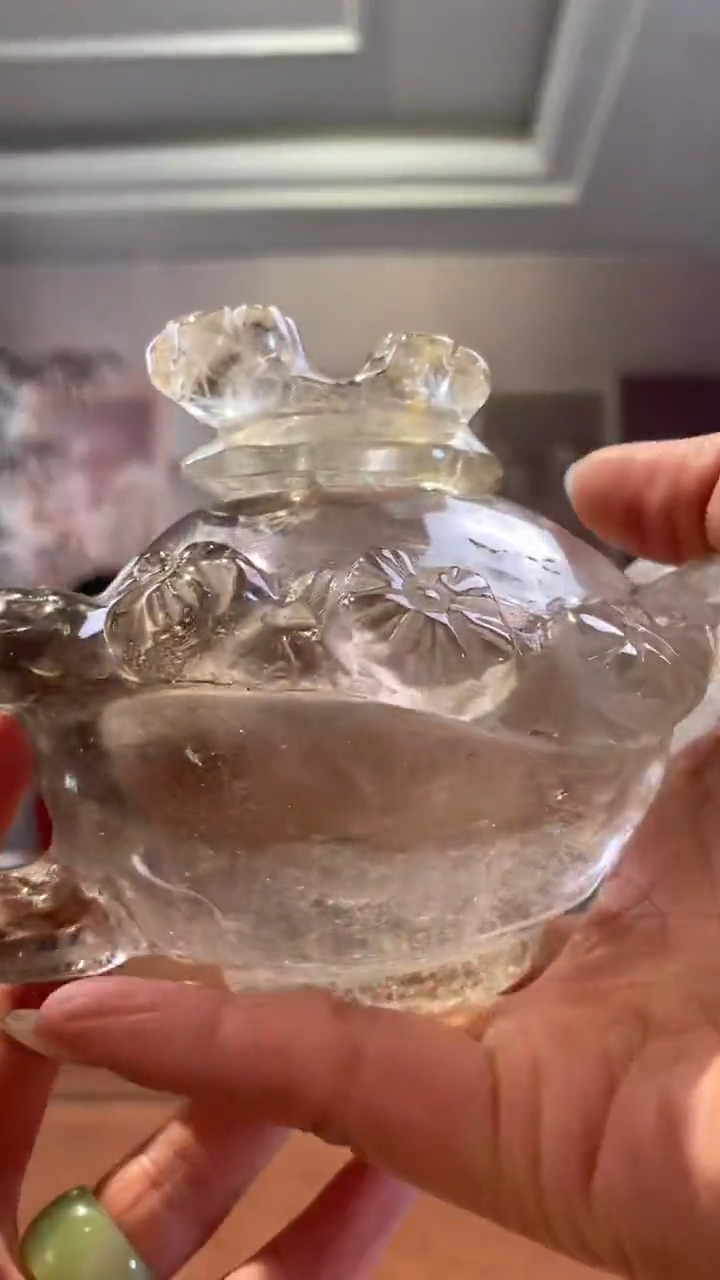 【闪购商品】水晶摆件未镶嵌茶晶茶壶