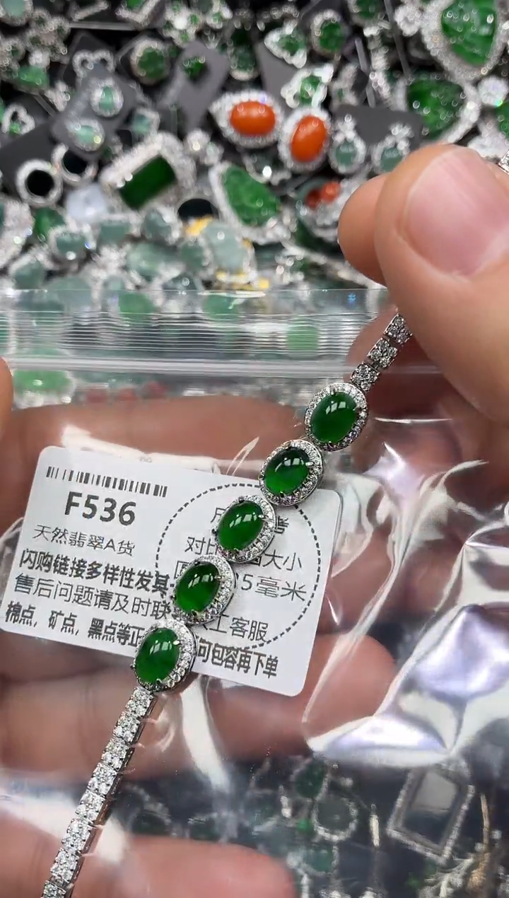 颈饰未镶嵌翡翠F536手链