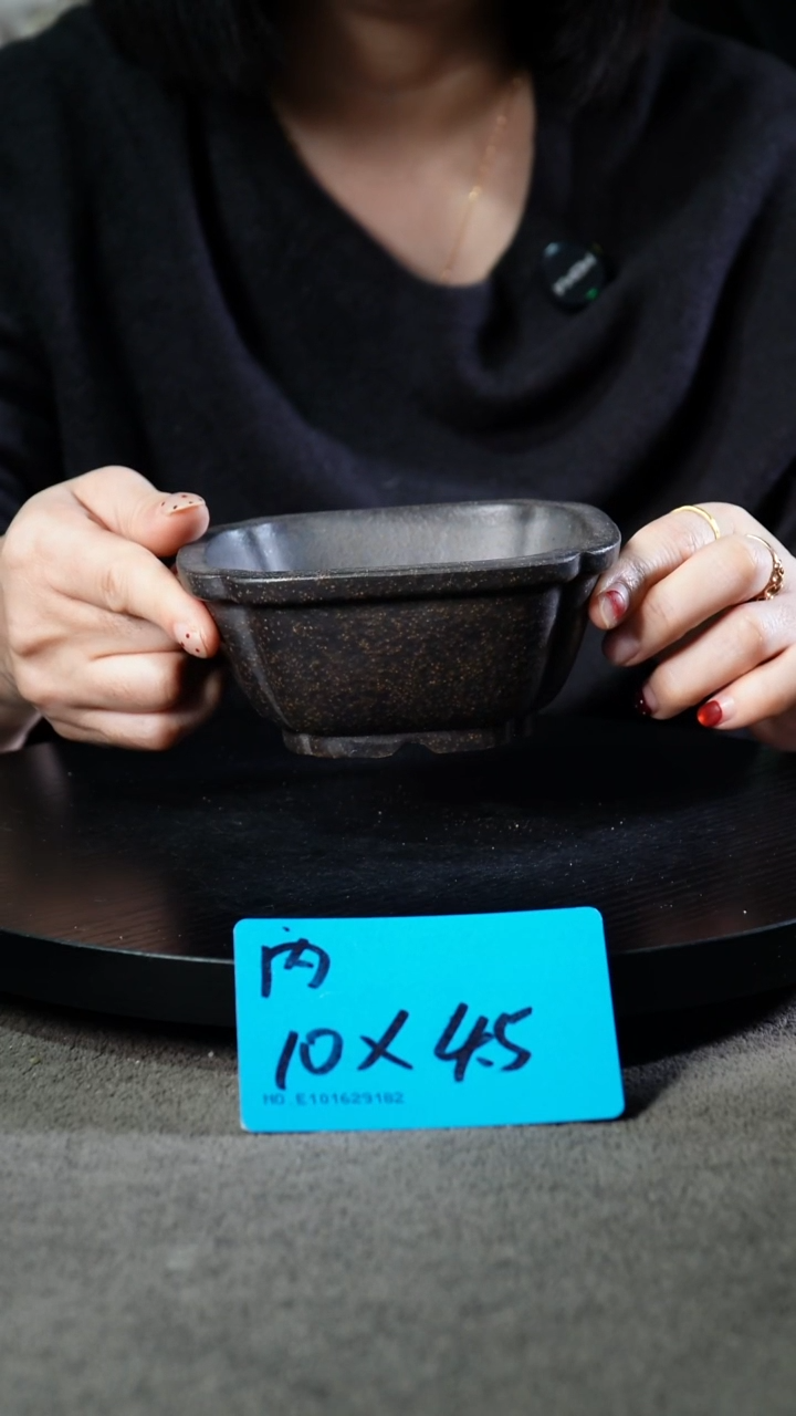 宜兴紫砂小花盆盆