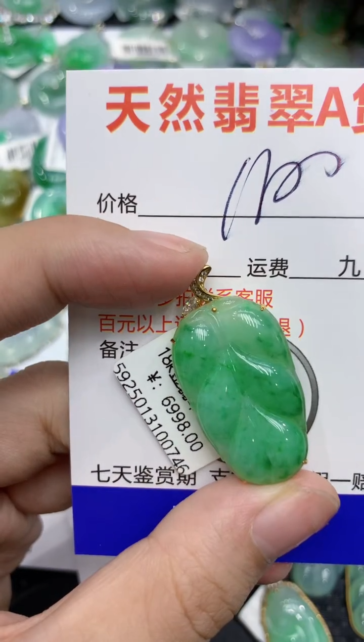 【闪购商品】翡翠颈饰18K金镶嵌111111111111