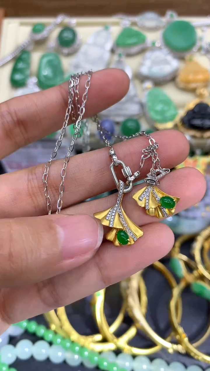 【闪购商品】翡翠颈饰18K金镶嵌362-中国好珍宝