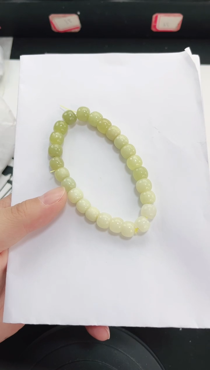 未镶嵌手链和田玉555岚钻微色差T39