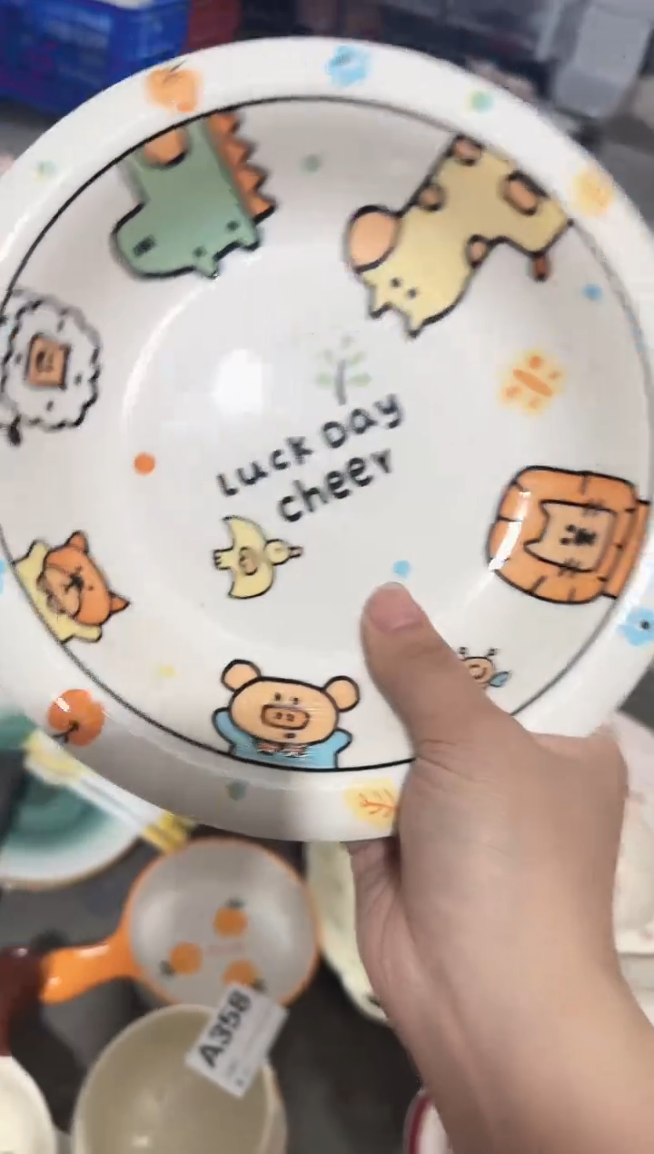 【8.3寸★2个】黑点针眼属正常陶瓷都有介意慎拍微瑕破损包赔