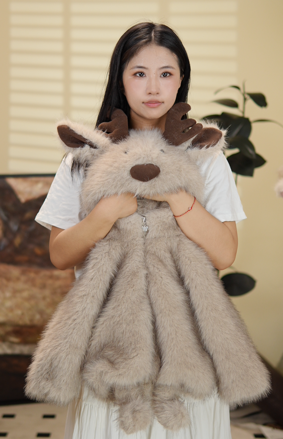 【壹心童品】小麋鹿简尼熊2025冬款设计师原创套装JNX5066