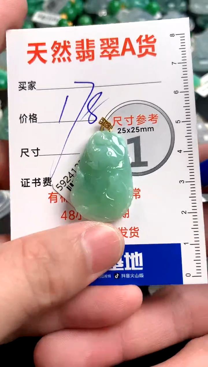 【闪购商品】翡翠颈饰18K金镶嵌0044424951