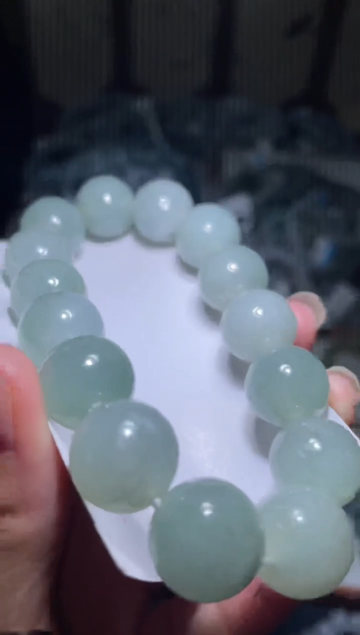 未镶嵌定制翡翠天然缅甸翡翠手串16