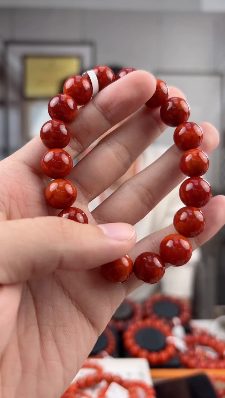 【闪购商品】南红玛瑙单圈未镶嵌@T05245@12MM