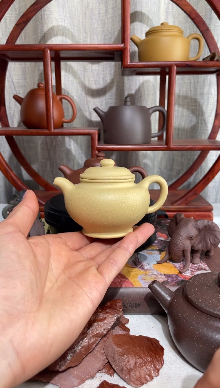 【闪购商品】紫砂茶壶宝山墨绿大亨掇只140cc
