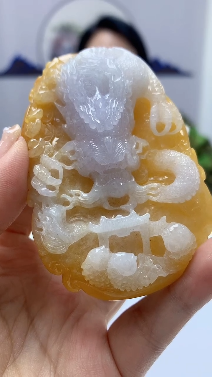 【闪购商品】定制翡翠未镶嵌3123ms-毛货挂件